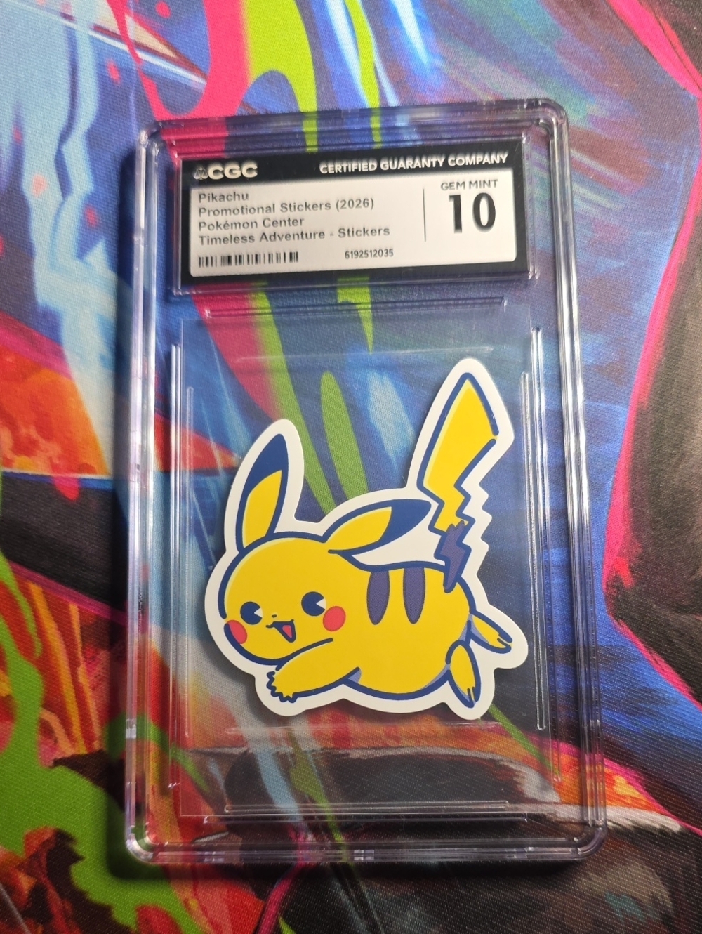 Pokemon Pikachu Sticker - Yellow, Blue